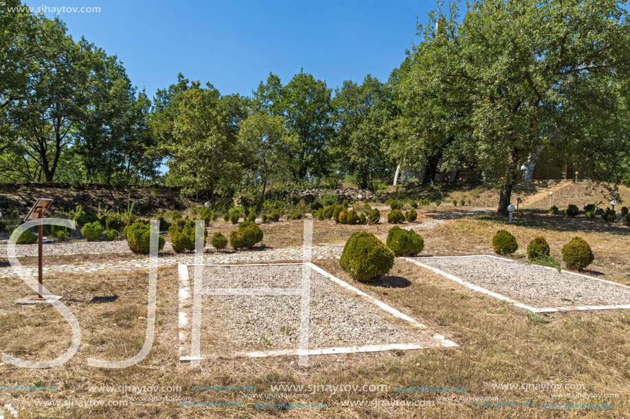SAMUEL FORTRESS, BULGARIA- SEPTEMBER 6, 2017: Fortress of Bulgarian Tsar Samuel near village of Kliuch, Blagoevgrad region, Bulgaria